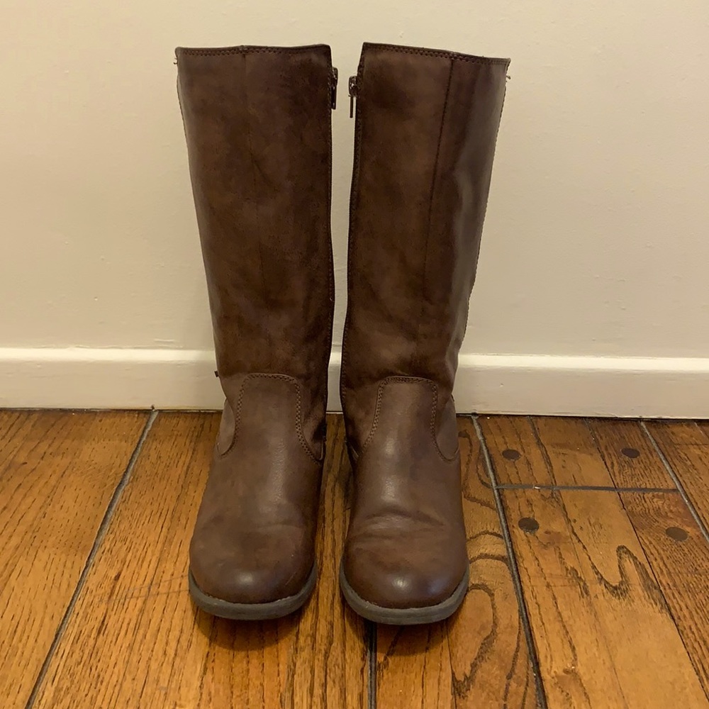 Rampage girls high brown boots